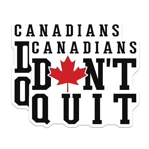 (2 Pack) Inspirational Canadian Quote Magnet - 5" On Longest Side - Sticks to Smooth Flat Surfaces - Made in USA - MAG9899