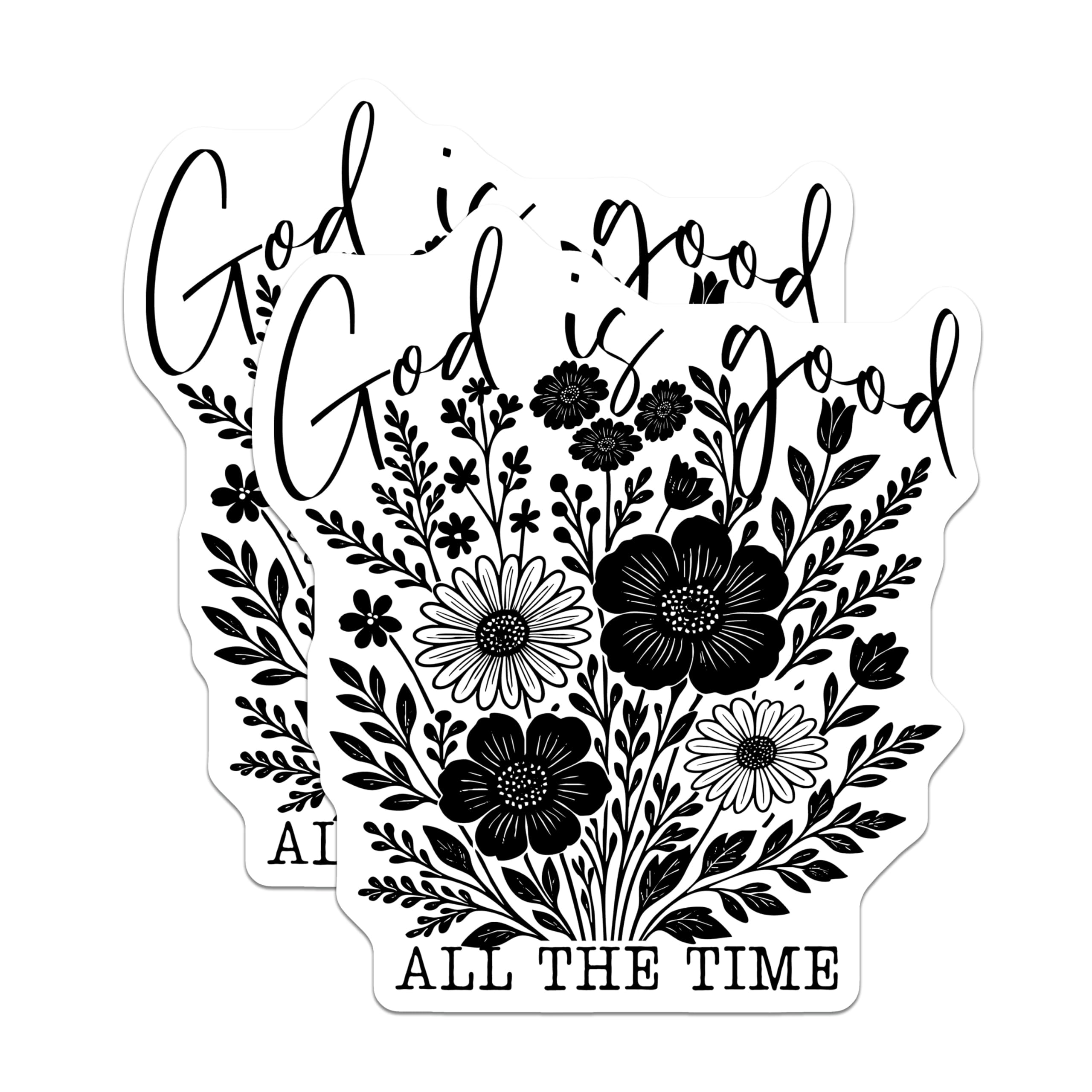 (2 Pack) God is Good Magnets - Christian Faith Decor - Inspirational Bible Verse for Refrigerator - 5 Inches On Longest Side - Thick Durable Magnet - Made in USA - MAG25135