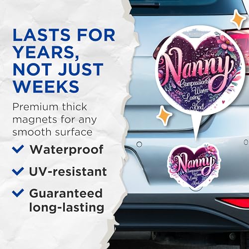 (2 Pack) ny Magnets - Warm Loving Kind - 5" On Longest Side - for Cars, Fridges, Toolboxes - Made in USA - MAG8188
