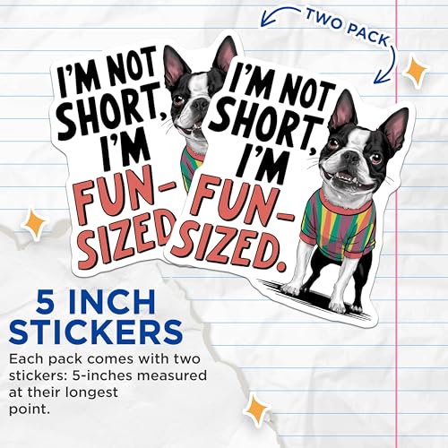 (2 Pack) Funny Dog Quote Stickers - 5" On Longest Side - Sticks to Smooth Flat Surfaces - Made in USA - BMCS8518 - BMCS8518