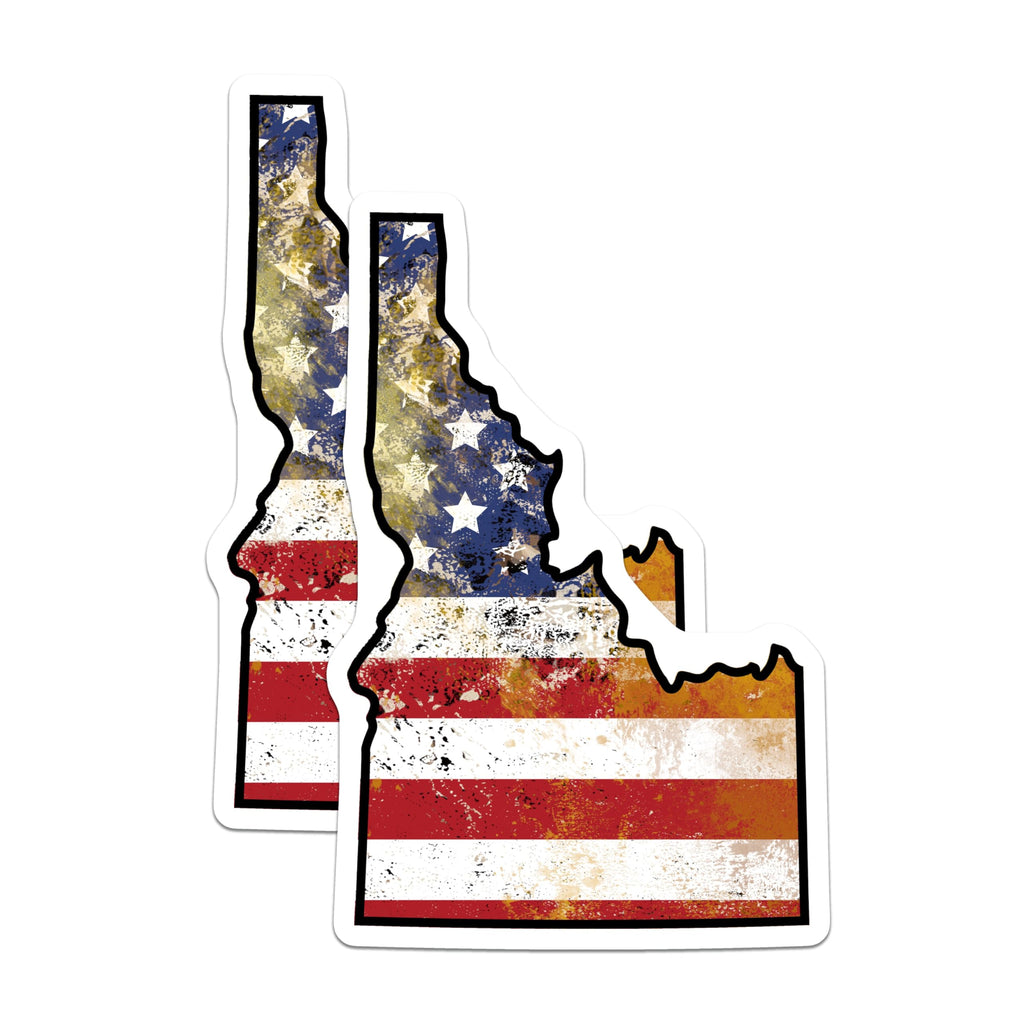 (2 Pack) Idaho State Flag Magnets - American Flag Art - Patriotic Idaho Souvenir - 5" On Longest Side - Premium Magnet - for Cars, Refrigerators, Toolboxes, Lockers - Made in USA - MAG18099