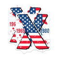 (2 Pack) Gen X Stickers - Retro Generation X Design - 80s and 90s Nostalgia Stickers - Vintage Patriotic Stickers - 5" On Longest Side - Sticks to Smooth Flat Surfaces - Made in USA - BMCS4761