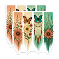 (2 Pack) Floral Butterfly Magnets - Dreamcatcher Flowers - Decorative Home Magnets - 5" On Longest Side - Premium Magnet - for Cars, Refrigerators, Toolboxes, Lockers - Made in USA - MAG16583