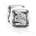 (2 Pack) He Has Risen Magnets - Christian Scripture Decor - Easter Faith Reminder for Refrigerator - 5 Inches On Longest Side - Thick Durable Magnet - Made in USA - MAG26663