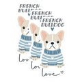 (3 Pack) French Bulldog Decals - Cute Puppy Dog - Laptop Decal - Dog Mom - 3 Inches On Longest Side - Easy Peel & Apply - Made in USA - 3MCS6063