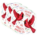 (3 Pack) Cardinal Decals - I Believe There are Angels Among Us - Laptop Decals - 3 Inches On Longest Side - Easy Peel & Apply - Made in USA - 3MCS7653