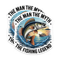 (2 Pack) Man Myth Fishing Magnets - Legend Fisherman Saying - Funny Angler Decor - Outdoorsman Refrigerator Accessory - 5 Inches On Longest Side - Thick Durable Magnet - Made in USA - MAG37705