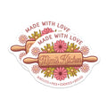 (2 Pack) Made with Love Magnets - Mimi's Kitchen - Biscuits Pies Cookies Bread - 5" On Longest Side - for Cars, Fridges, Toolboxes - Made in USA - MAG3649