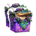(2 Pack) Alligator Magnets - Festive Gator Decor - Quirky Refrigerator Magnets - 5" On Longest Side - Premium Magnet - for Cars, Refrigerators, Toolboxes, Lockers - Made in USA - MAG15512