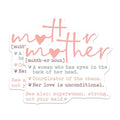 (2 Pack) Mother Definition Magnets - Dictionary Definition - Funny Home Magnet - Inspirational Quote - 5" On Longest Side - for Cars, Fridges, Toolboxes - Made in USA - MAG7056