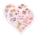 (2 Pack) Take Care of Yourself Magnets - Self Care Decor - Encouraging Message - Motivational Fridge Magnets - 5" On Longest Side - for Cars, Fridges, Toolboxes - Made in USA - MAG6857