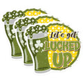 (3 Pack) Lets Get Lucked Up Decals - St Patricks Day - Irish Beer - 3 Inches On Longest Side - Easy Peel & Apply - Made in USA - 3MCS7160
