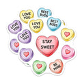 (2 Pack) Candy Heart Magnets - Valentine Magnet - Sweet Talk Magnet - 5" On Longest Side - Premium Magnet - for Cars, Refrigerators, Toolboxes, Lockers - Made in USA - MAG18645