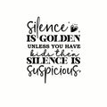 (3 Pack) Silence is Golden Decals - Funny Mom Quote - Parenting Humor - 3 Inches On Longest Side - Easy Peel & Apply - Made in USA - 3MCS7770