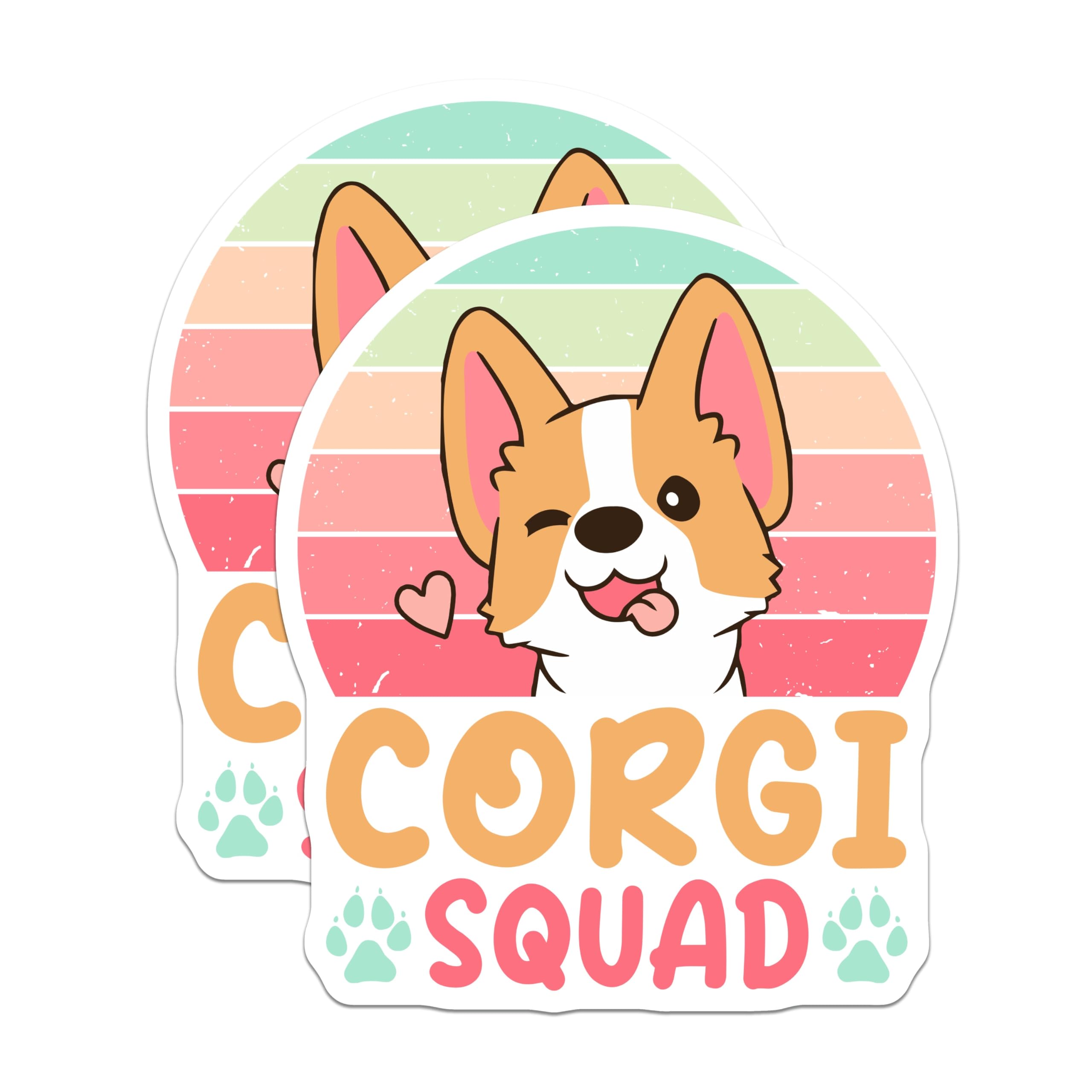 (2 Pack) Corgi Squad Magnets - Cute Dog Breed - Refrigerator Magnets - 5" On Longest Side - Premium Magnet - for Cars, Refrigerators, Toolboxes, Lockers - Made in USA - MAG18766