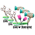 (3 Pack) Hair Therapist Decals - Hairdresser Sticker - Hair Salon Decor - 3 Inches On Longest Side - Easy Peel & Apply - Made in USA - 3MCS6330