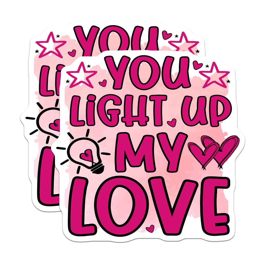 (2 Pack) Love Expression Magnets - Romantic Message Decor - Valentine's Day Couple Idea - 5 Inches On Longest Side - Thick Durable Magnet - Made in USA - MAG22816
