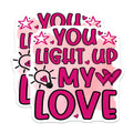 (2 Pack) Love Expression Magnets - Romantic Message Decor - Valentine's Day Couple Idea - 5 Inches On Longest Side - Thick Durable Magnet - Made in USA - MAG22816