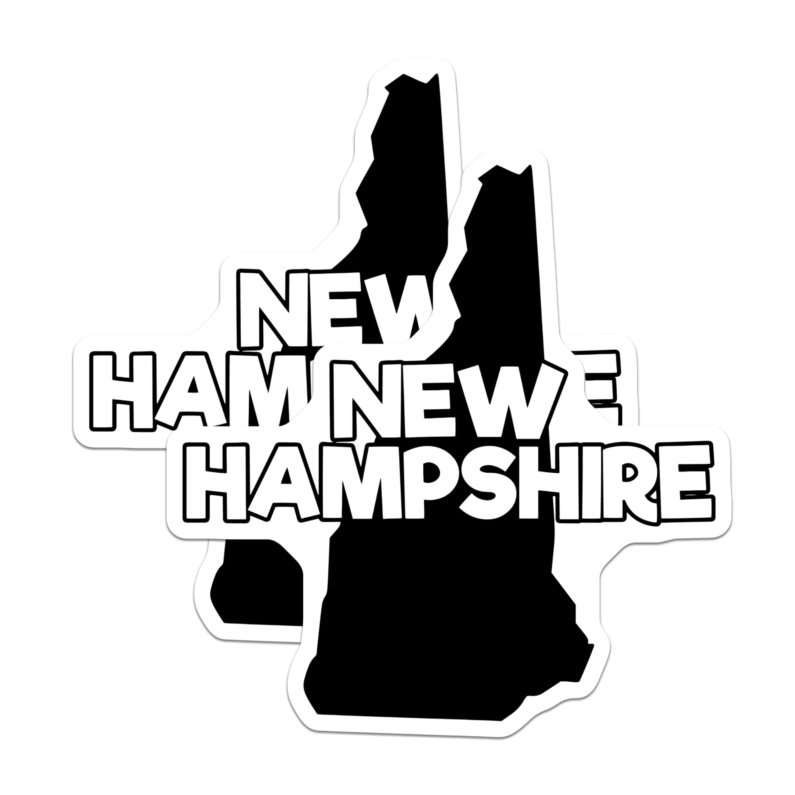 (2 Pack) New Hampshire State Outline Magnets - Granite State Travel Souvenir - Northeast USA Map Decor and Memorabilia - 5 Inches On Longest Side - Thick Durable Magnet - Made in USA - MAG20791
