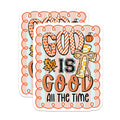 (2 Pack) God is Good All The Time Magnets - Christian Refrigerator Decor - Inspirational Faith Fall Kitchen Magnets - 5 Inches On Longest Side - Thick Durable Magnet - Made in USA - MAG30861