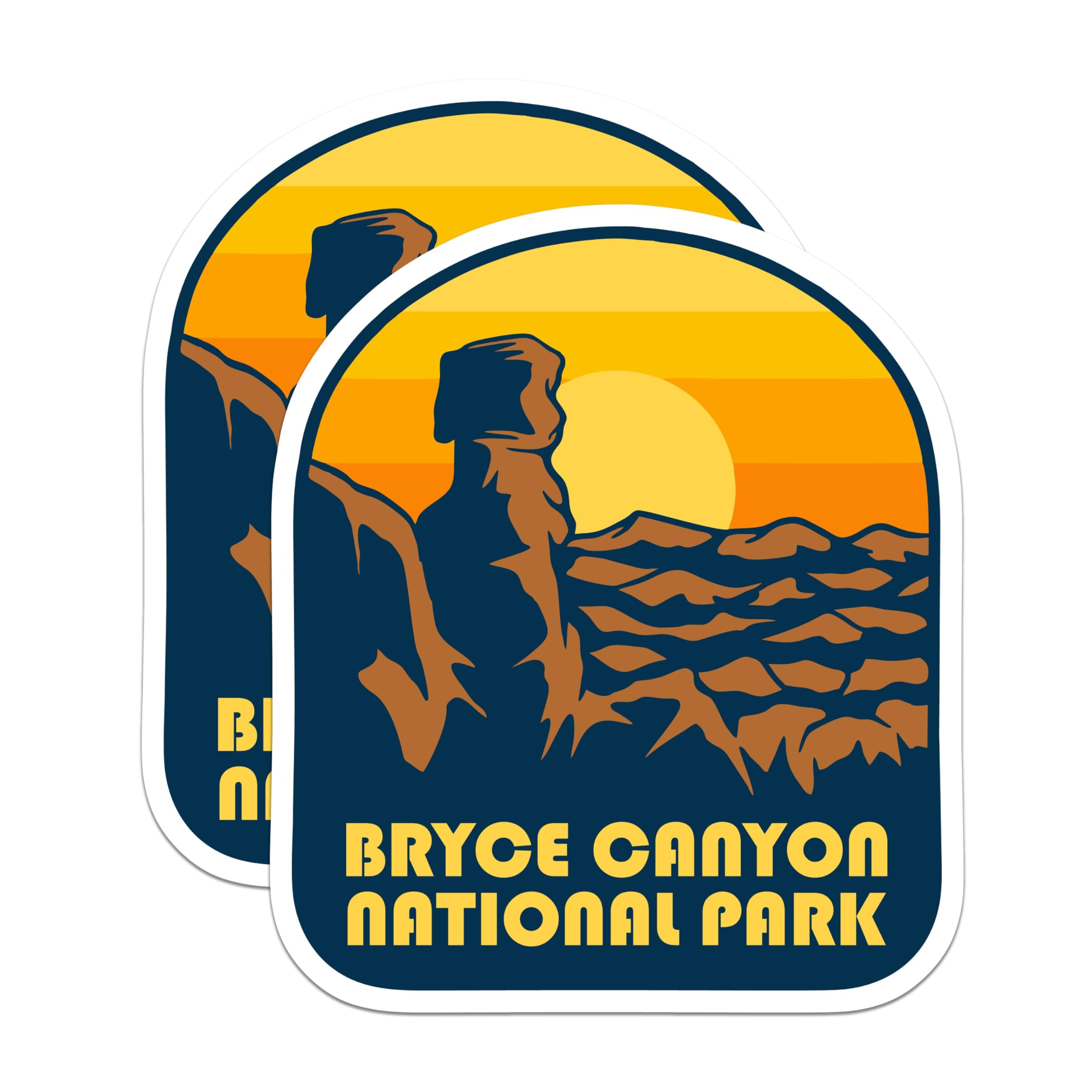 (2 Pack) Bryce Canyon Magnets - National Park Travel Decor - Fridge Souvenirs - 5" On Longest Side - Premium Magnet - for Cars, Refrigerators, Toolboxes, Lockers - Made in USA - MAG18703