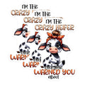 (3 Pack) Crazy Heifer Decals - Funny Cow Sayings - Laptop Decal - 3 Inches On Longest Side - Easy Peel & Apply - Made in USA - 3MCS2556