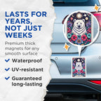 (2 Pack) Polar Bear Magnets - Colorful Animal Design - Nature Theme - 5" On Longest Side - for Cars, Fridges, Toolboxes - Made in USA - MAG4483