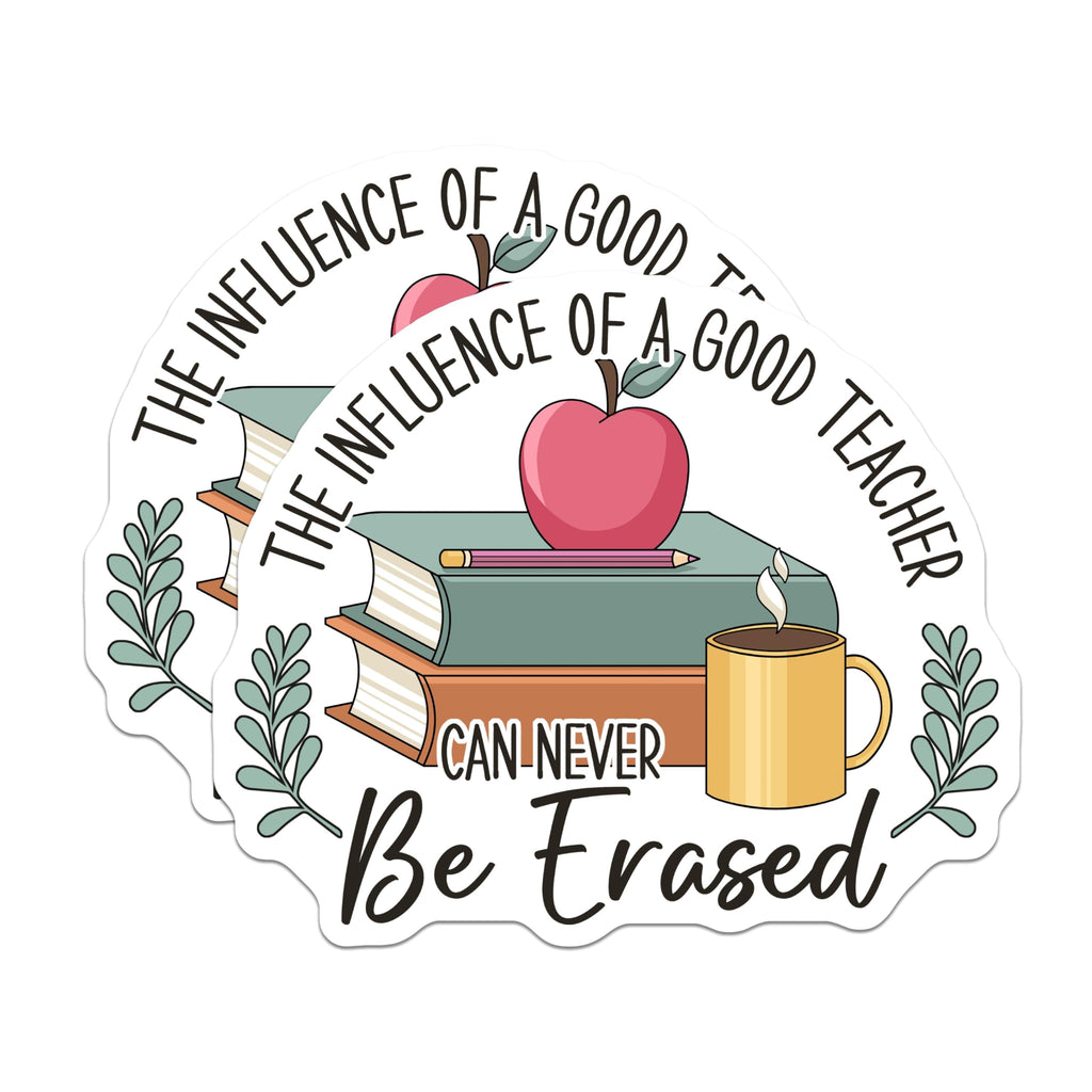 (2 Pack) Teacher Appreciation Magnets - Educator Thank You Decor - Inspirational Quote Magnet - Classroom Fridge Accessory - 5 Inches On Longest Side - Thick Durable Magnet - Made in USA - MAG19196