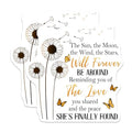(2 Pack) Sympathy Quote Stickers - Dandelion Butterfly Stickers - Memorial Remembrance Stickers - 5" On Longest Side - Sticks to Smooth Flat Surfaces - Made in USA - BMCS6142