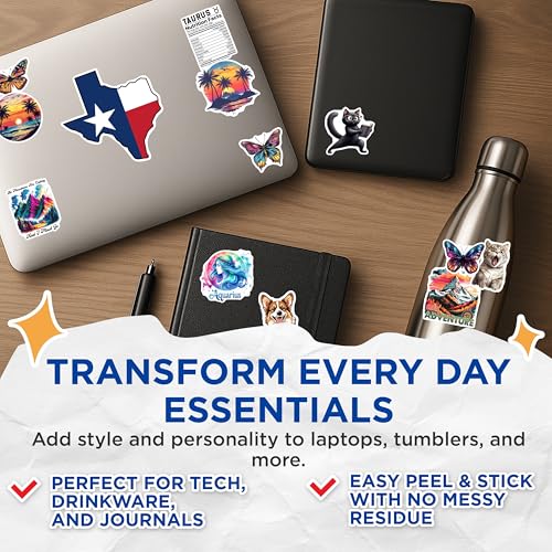 (3 Pack) Aquarius Zodiac Decals - Horoscope Astrology - Water Bearer Laptop Stickers- 3 Inches On Longest Side - Easy Peel & Apply - Made in USA - 3MCS5779