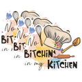 (3 Pack) No Bitchin Kitchen Decals - Funny Chef Stickers - Home Decor Decals - 3 Inches On Longest Side - Easy Peel & Apply - Made in USA - 3MCS1801