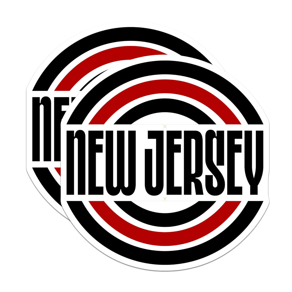 (2 Pack) New Jersey Magnets - NJ State Souvenir - Garden State Fridge Decor - 5" On Longest Side - Premium Magnet - for Cars, Refrigerators, Toolboxes, Lockers - Made in USA - MAG18891