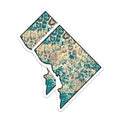 (2 Pack) District of Columbia Magnets - DC State Pride - Abstract DC Decor - 5" On Longest Side - Premium Magnet - for Cars, Refrigerators, Toolboxes, Lockers - Made in USA - MAG18290
