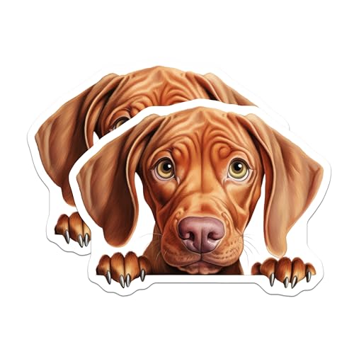 (2 Pack) Adorable Pet Decor Magnet - 5" On Longest Side - Sticks to Smooth Flat Surfaces - Made in USA - MAG10330