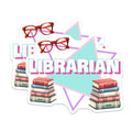 (2 Pack) Librarian Magnets - Book Lover Magnets - Retro Librarian Decor - 5" On Longest Side - Premium Magnet - for Cars, Refrigerators, Toolboxes, Lockers - Made in USA - MAG16232