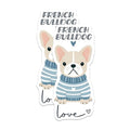(2 Pack) French Bulldog Magnets - Cute Dog Decor - Love Dog Themed Magnets - 5" On Longest Side - for Cars, Fridges, Toolboxes - Made in USA - MAG7299