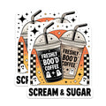 (2 Pack) Freshly Boo'd Coffee Magnets - Halloween Ghost Drinks - Autumn Spooky Cafe Decor - Fun Fall Refrigerator Art - 5 Inches On Longest Side - Thick Durable Magnet - Made in USA - MAG22312