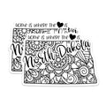 (2 Pack) North Dakota Stickers - 5" On Longest Side - Sticks to Smooth Flat Surfaces - Made in USA - BMCS9084 - BMCS9084