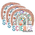 (3 Pack) Science Teacher Decals - Rainbow Science - Teacher Decals - 3 Inches On Longest Side - Easy Peel & Apply - Made in USA - 3MCS4588