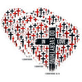 (3 Pack) Christian Cross Decals - Religious Faith Stickers - Inspirational Saying Decals - 3 Inches On Longest Side - Easy Peel & Apply - Made in USA - 3MCS1634