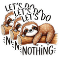 (3 Pack) Sloth Decals - Funny Animal Stickers - Lazy Sloth Sayings - 3 Inches On Longest Side - Easy Peel & Apply - Made in USA - 3MCS1546