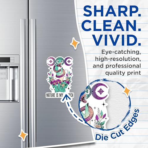 (2 Packs) Nature is My Church Magnets - Mystical Magical Outdoors Nature Lover Magnets - 5 Inches On Longest Side - Premium Magnet - for Fridges, Toolboxes, Cars - Made in USA - MAG2500