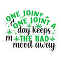 (2 Pack) One Joint A Day Stickers - 5" On Longest Side - Sticks to Smooth Flat Surfaces - Made in USA - BMCS9025 - BMCS9025