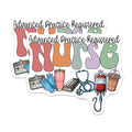 (2 Pack) Advanced Practice Registered Nurse Magnets - Nurse Practitioner Decal - Healthcare Worker Art - 5 Inches On Longest Side - Thick Durable Magnet - Made in USA - MAG22960