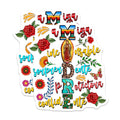 (2 Pack) Madre Magnets - Virgin Guadalupe Latina Mom - Mexican Mama Refrigerator Art - Catholic Mother Appreciation - 5 Inches On Longest Side - Thick Durable Magnet - Made in USA - MAG28099