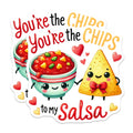 (2 Pack) Cute Food Pun Magnets - Adorable Chips and Salsa Magnets - Fun Kitchen Decor Magnets - Fridge - 5" On Longest Side - for Cars, Refrigerators, Toolboxes, Lockers - Made in USA BMCS3394