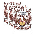(3 Pack) Daddy's Girl Decals - Angel Wings Daughter - Father's Day Laptop Decals - 3 Inches On Longest Side - Easy Peel & Apply - Made in USA - 3MCS4893