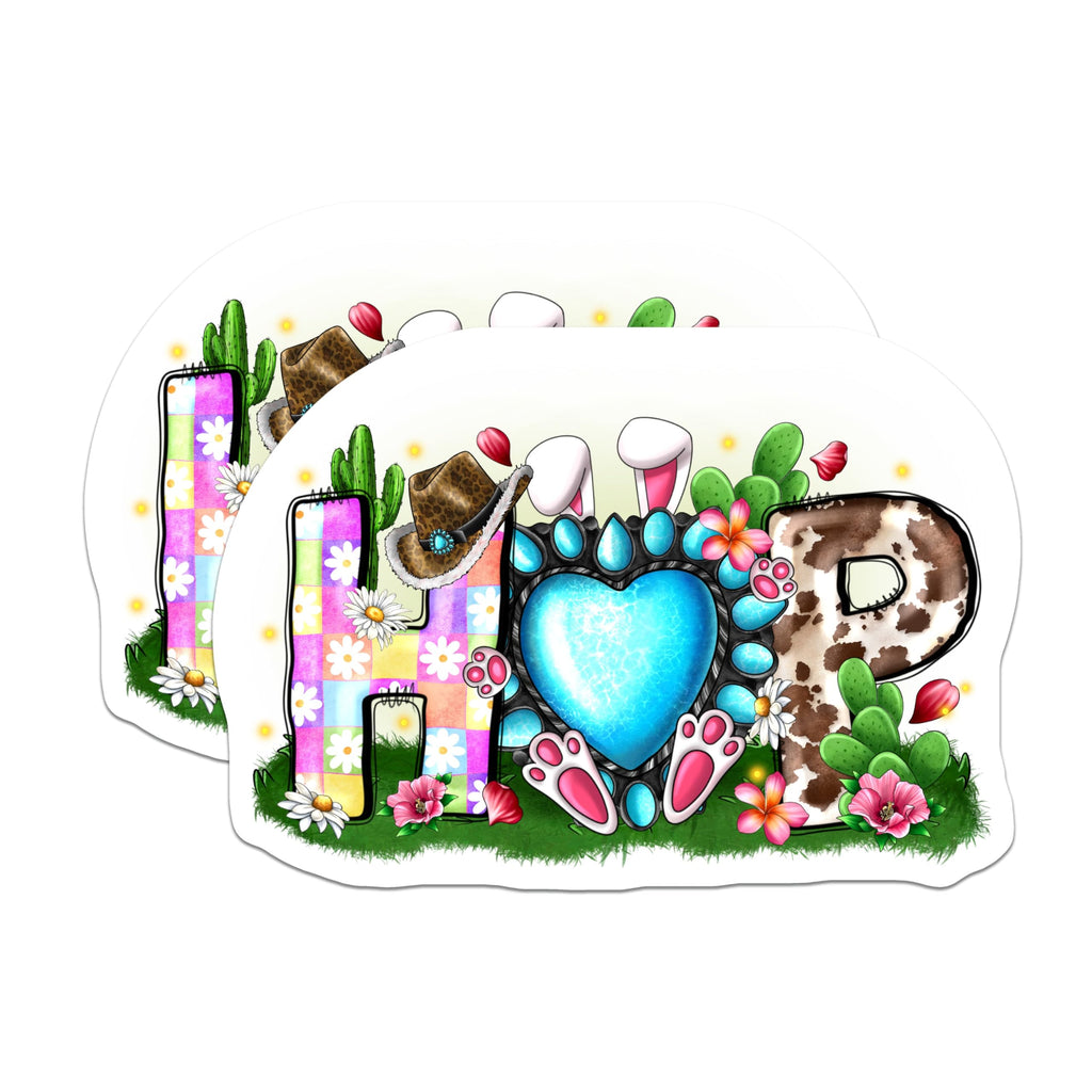 (2 Pack) Hippie Cowgirl Magnets - Eclectic Boho Style - Trendy Southwestern Fridge Decor - 5 Inches On Longest Side - Thick Durable Magnet - Made in USA - MAG26305