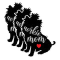 (3 Pack) Yorkie Mom Decals - Dog Lover Stickers - Pet Owner Decorations - 3 Inches On Longest Side - Easy Peel & Apply - Made in USA - 3MCS1412