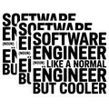 (3 Pack) Software Engineer Decals - Coder - Computer Programmer - Laptop Decals - Funny Engineer Gift - 3 Inches On Longest Side - Easy Peel & Apply - Made in USA - 3MCS4081